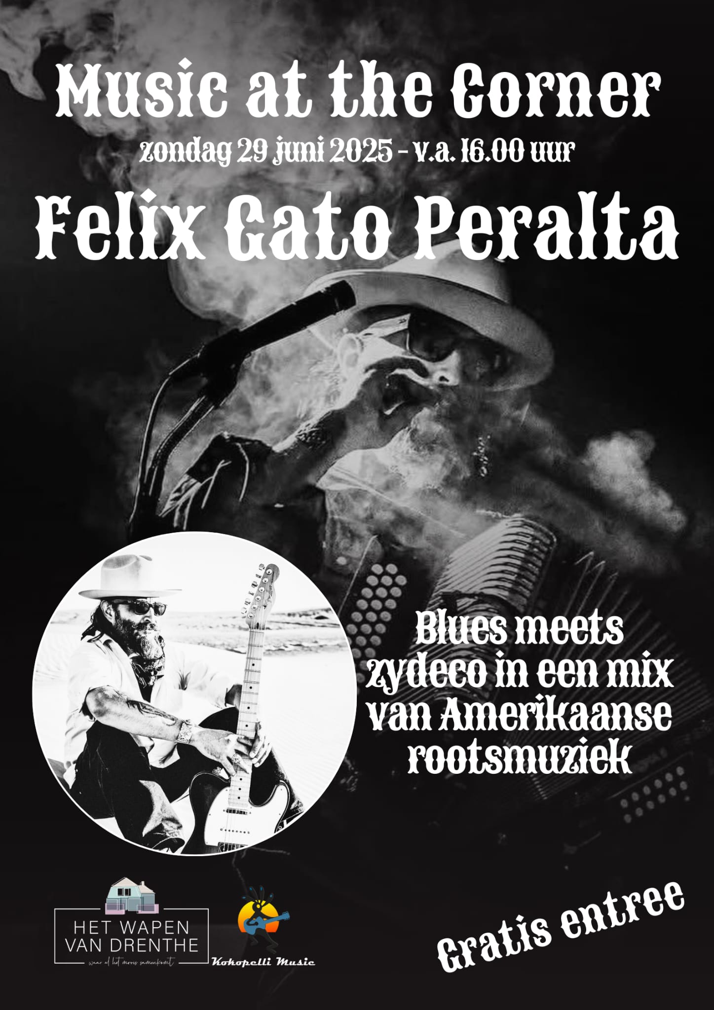 Flyer Felix Gato Peralta Het Wapen van Drenthe