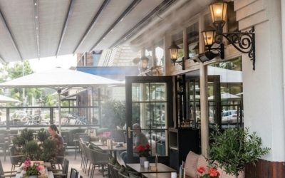 Nieuw: Nevelsysteem op ons terras